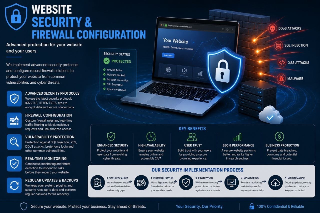Website Security & Firewall Configuration